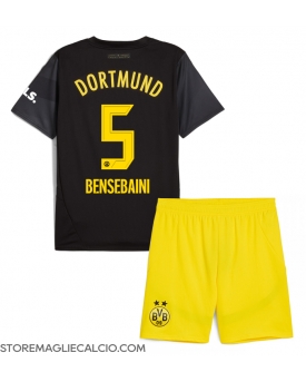 Borussia Dortmund Ramy Bensebaini #5 Maglia Gara Trasferta Repliche 2024-25 Bambino Maniche Corte